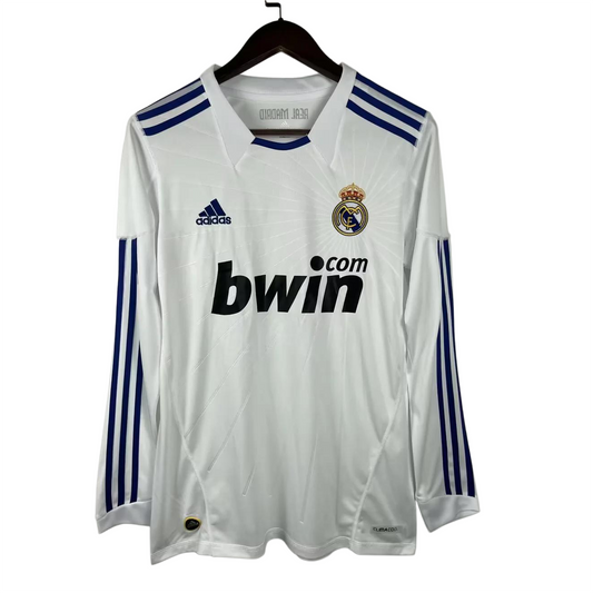 Real Madrid Retro Long Sleeve Home Kit 10/11