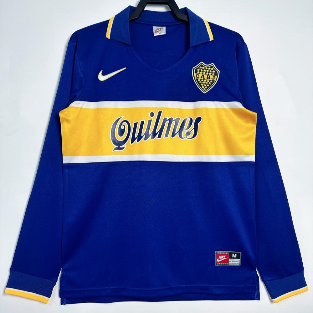 Boca Juniors Retro Long Sleeve Home Kit 96/97