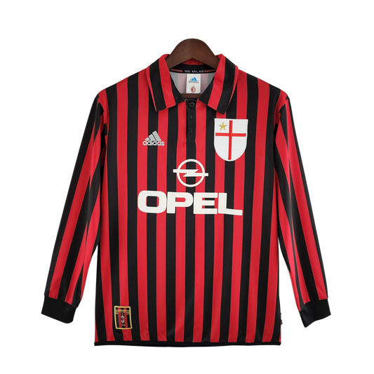 AC Milan Retro Long Sleeve Home Kit 99/00