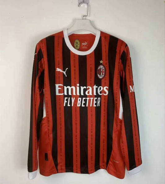 AC Milan Long Sleeve Home Kit 24/25