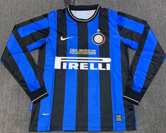 Inter Milan Retro Long Sleeve Home Kit 09/10