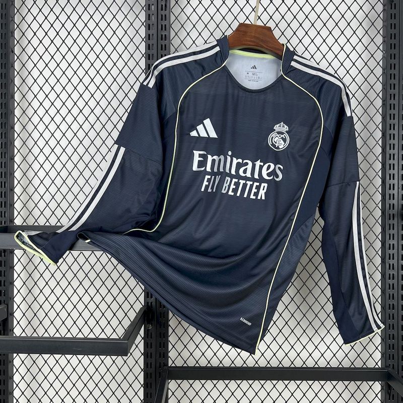 Real Madrid Long Sleeve Away Kit 25/26