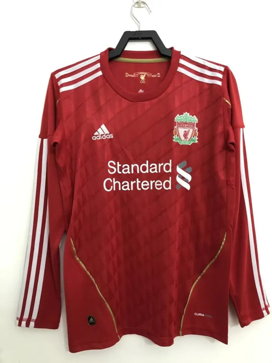 Liverpool Retro Long Sleeve Home Kit 10/11