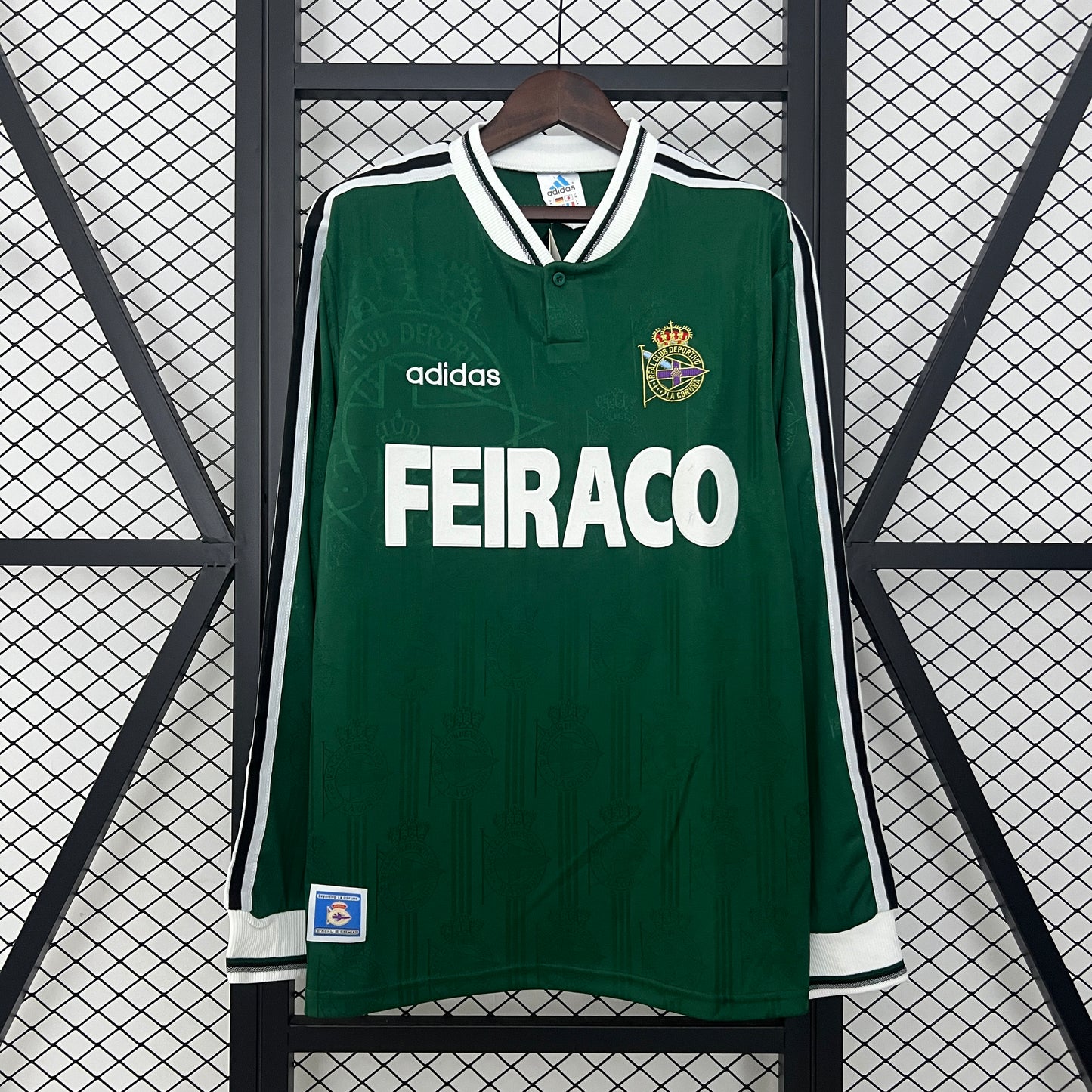 Deportivo De la Corūna Retro Long Sleeve Away Kit 99/00