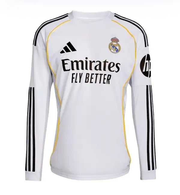 Real Madrid Long Sleeve Home Kit 25/26